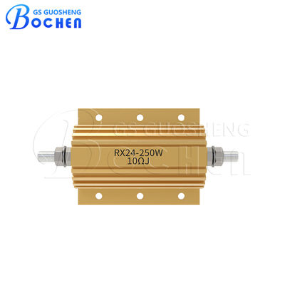 RX24 500W 10K 5% Złoty Aluminiowy Ośrodek Wirewound Power Resistor Dynamic Braking Resistor